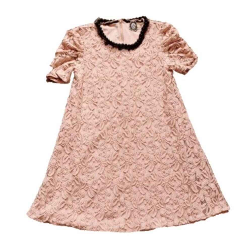Vintage Y2K Forever 21 rose lace swing dress with beads size XS - Picture 7 of 7